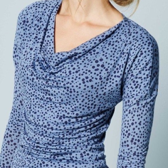 Boden Drop Shoulder Cow Neck Long Sleeve Top Sz 4 - Picture 1 of 13